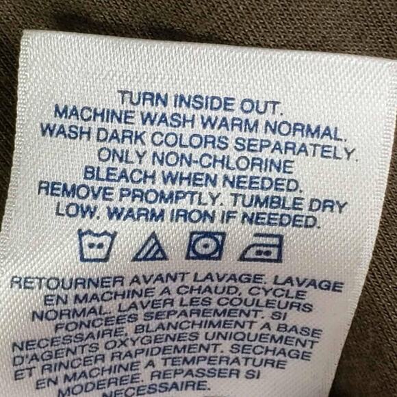 Lands End Shirt Long Sleeve Women’s Plus Size 2X Green Button Up Cotton - Picture 8 of 9